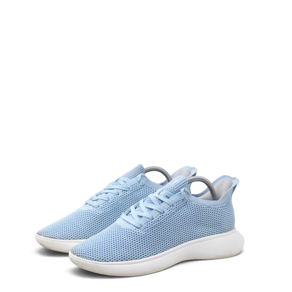 Vivaia Ubran Hands Free Womens Sneakers Light Blue Knit Lace Up Shoes 40 / 9